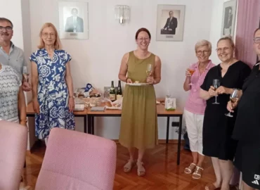 Rencontre entre le comité de jumelage de Nüdlingen et la maire nouvelle maire de la commune